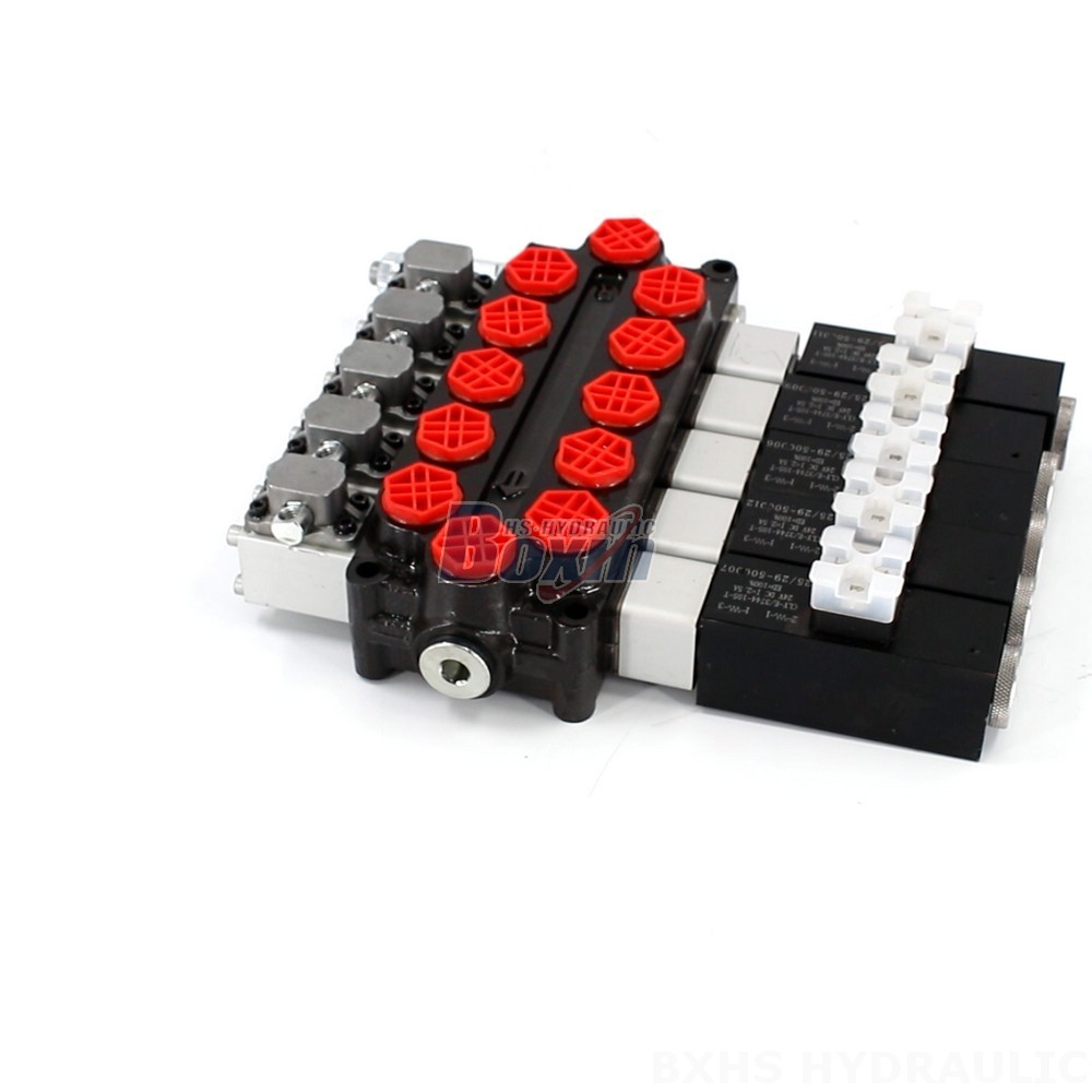 Wholesale Q45 Solenoid And Manual 5 Spool Monoblock Directional Valve from Factory main image